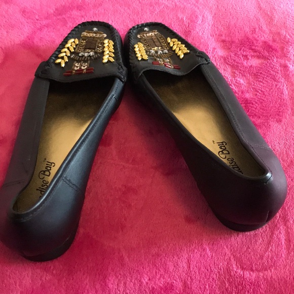 NEW Paradise Bay Leather Sequenced Loafers Sz 7.5 - Picture 3 of 6